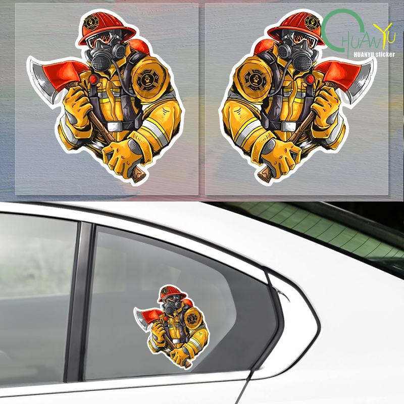 Motorcycle Gear Pattern - Adesivo per auto adesivi modello pompiere