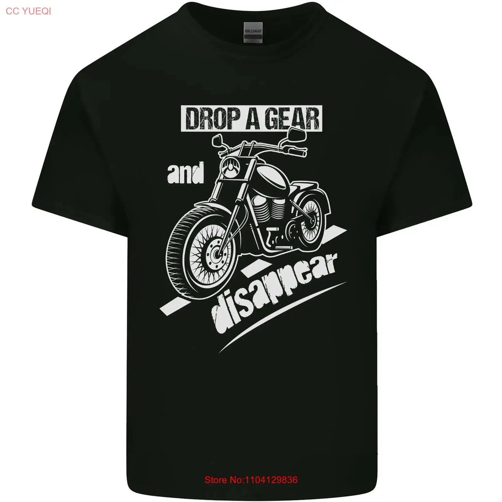 Motorcycle Gear Wash - T-shirt da uomo in cotone leggero