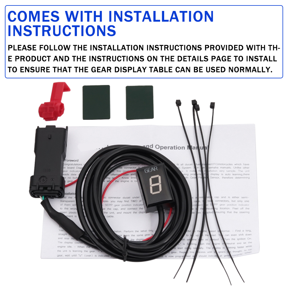 EFI moto 1-6 indicatore di vel - Gear Indicator Display review and price