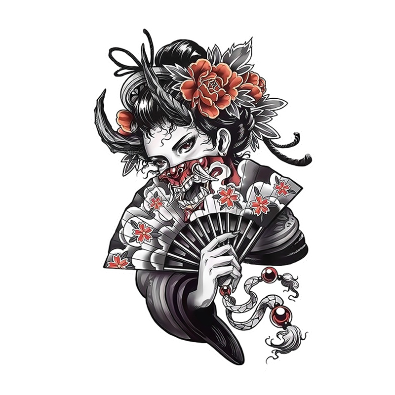 jdm Halloween geisha teschio a - Motorcycle Gear Pattern review and price