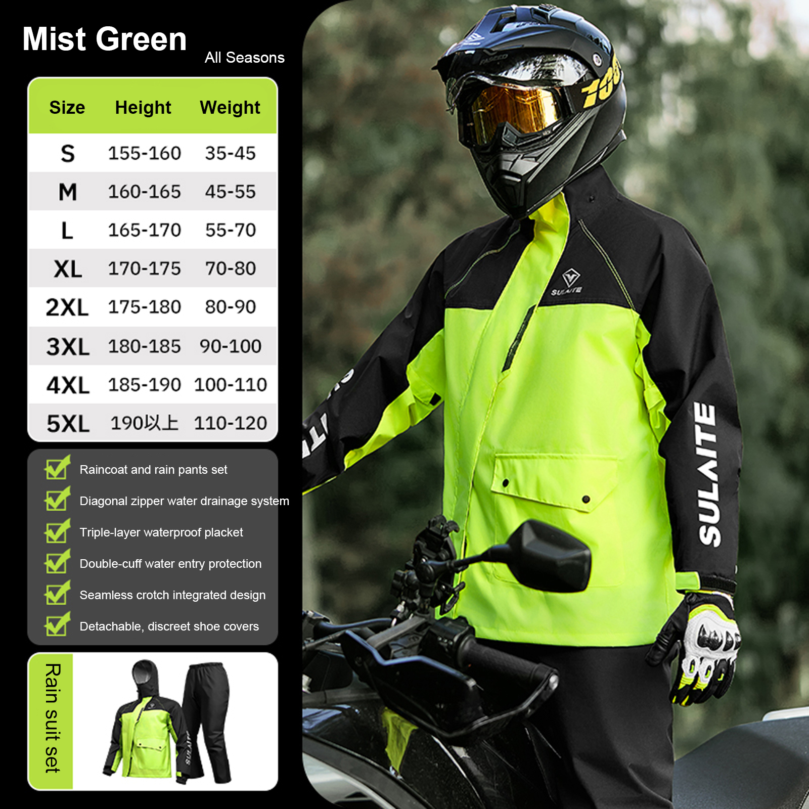 Completo Impermeabile per Moto - Motorcycle Gear For Women review and price