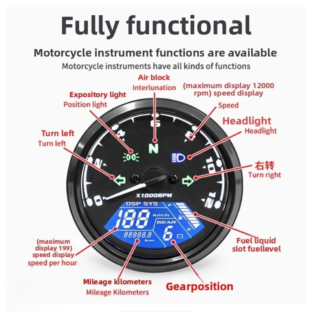 Contachilometri digitale unive - Gear Indicator Display review and price